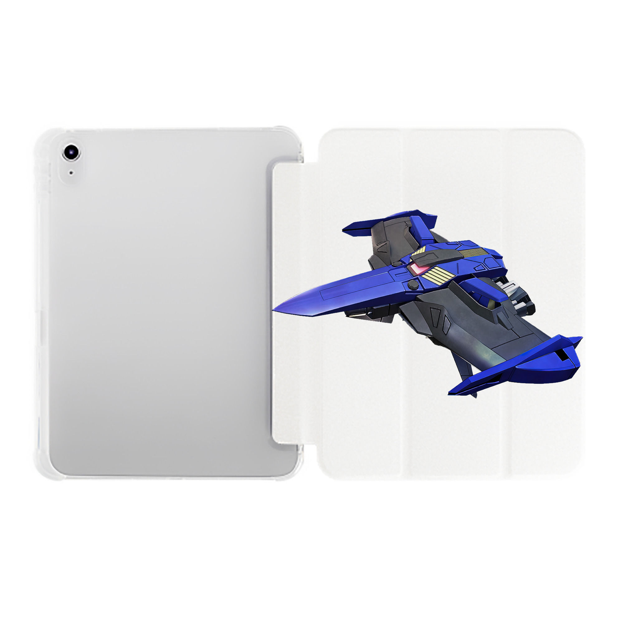 （画像用） 機動戦士ガンダム Mobile Suit Gundam IPad ケース ペン収納付き 三つ折りスタンド PUレザー×シリコン 対応機種9.5/10.5/10.9インチ